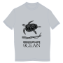 T-shirt homme tortue1 indian ocean live&love Couleur : Gris
