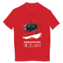 T-shirt homme tortue2 indian ocean live&love Couleur : Rouge