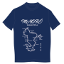 Tee-shirt homme maore farantsa carte villes Couleur : Bleu