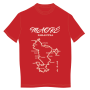 Tee-shirt homme maore farantsa carte villes Couleur : Rouge