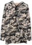 Sweat-shirt capuche motif camouflage
